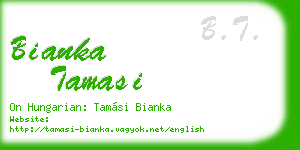 bianka tamasi business card
