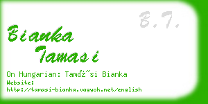 bianka tamasi business card